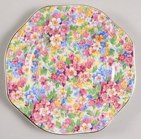 Apple Blossom Chintz Dessert/Pie Plate