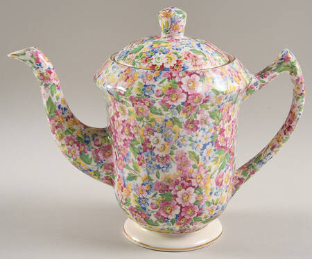 Apple Blossom Chintz Granville Coffee Pot & Lid