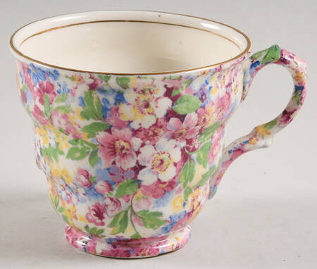 Apple Blossom Chintz Footed Cup
