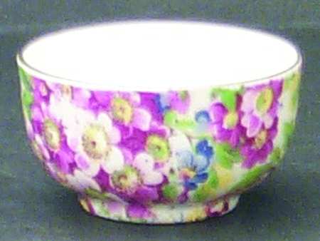 Apple Blossom Chintz Individual Open Sugar Bowl