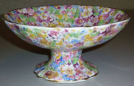 Apple Blossom Chintz Small Comport
