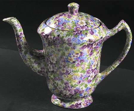 Apple Blossom Chintz Granville Coffee Pot & Lid