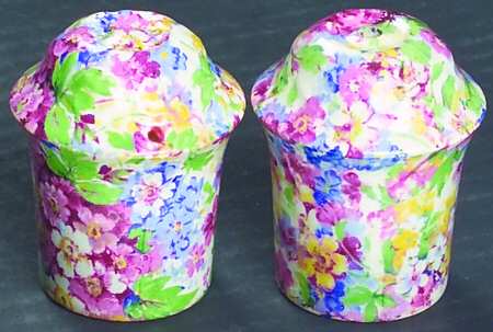 Apple Blossom Chintz Salt & Pepper Set