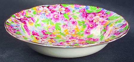 Apple Blossom Chintz Rim Cereal Bowl