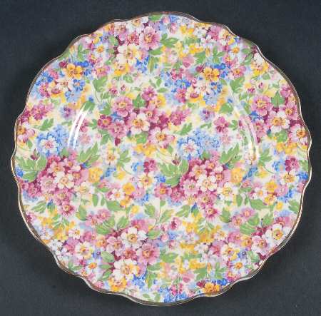 Apple Blossom Chintz Salad Plate