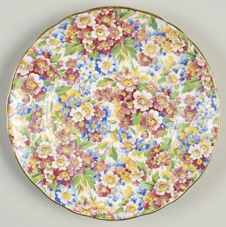 Apple Blossom Chintz Bread & Butter Plate
