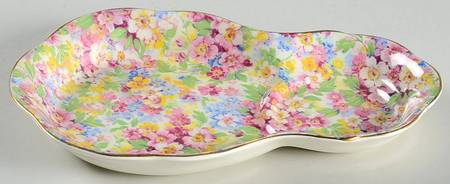 Apple Blossom Chintz Snack Plate
