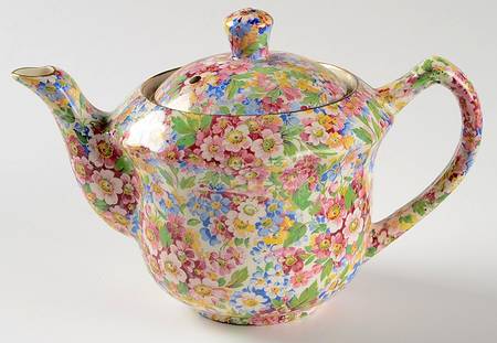 Apple Blossom Chintz Granville Mini Teapot & Lid