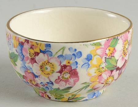Apple Blossom Chintz Individual Open Sugar Bowl
