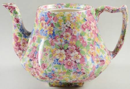 Apple Blossom Chintz Melrose Teapot No Lid