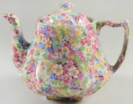 Apple Blossom Chintz Melrose Teapot & Lid