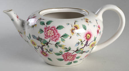 Chinese Rose Teapot No Lid
