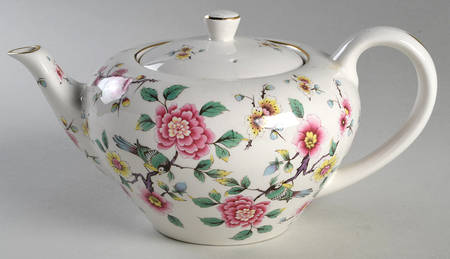 Chinese Rose Teapot & Lid by James Kent (England)