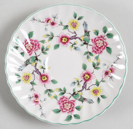 Chinese Rose Saucer for Footed Cup