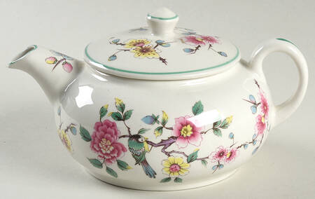 Chinese Rose Mini Teapot & Lid