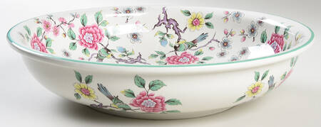 Chinese Rose 11" Round Vegetable Bowl