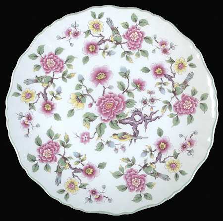 Chinese Rose Cake Plate
