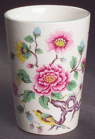 Chinese Rose China Bathroom Tumbler