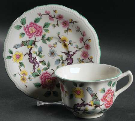 Chinese Rose Oversized Cup & Saucer Set
