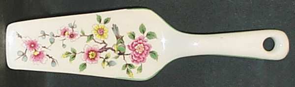 Chinese Rose Solid Ceramic Pie/Cake Server