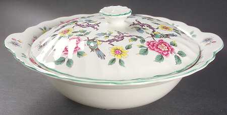 Chinese Rose Round Covered Vegetable