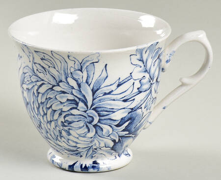 Chrysanthemum Blue Snack Cup