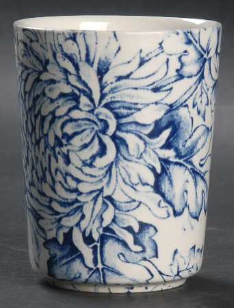 Chrysanthemum Blue 6 Oz China Juice Tumbler