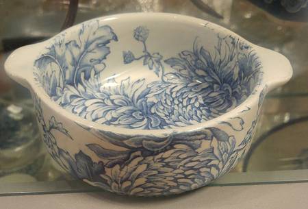 Chrysanthemum Blue Open Individual Casserole