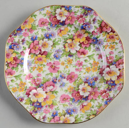 Dubarry (Old, No Globe Backstamp) Dessert/Pie Plate