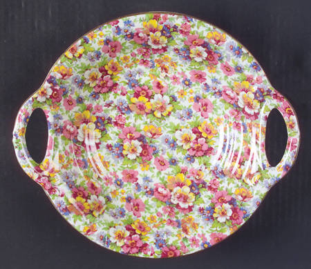 Dubarry (Old, No Globe Backstamp) 10" Round Handled Bowl