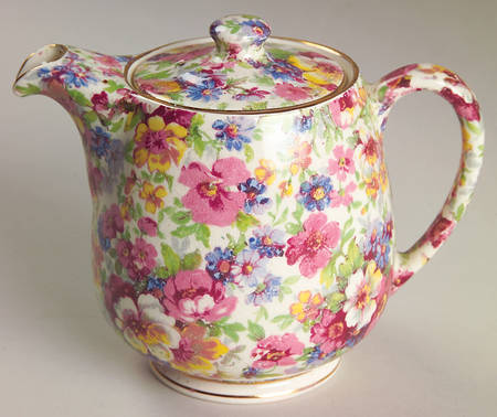 Dubarry (Old, No Globe Backstamp) Individual Breakfast Set Teapot & Lid