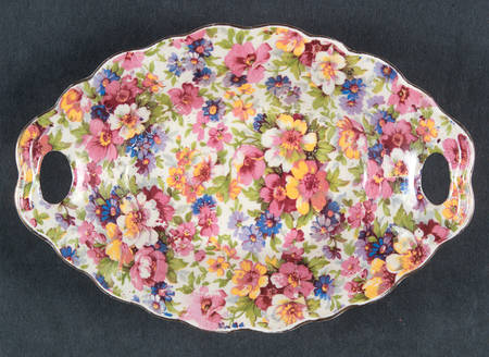 Dubarry (Old, No Globe Backstamp) Oval Sweet Meat Dish