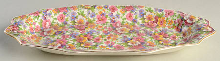 Dubarry (Old, No Globe Backstamp) Large Sandwich Tray