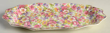 Dubarry (Old, No Globe Backstamp) Tray for Creamer & Open Sugar