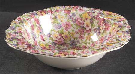 Dubarry (Old, No Globe Backstamp) 9" Round Vegetable Bowl