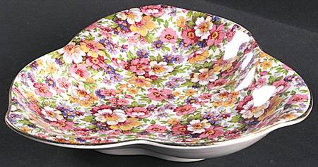 Dubarry (Old, No Globe Backstamp) Large Triangular Dish