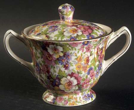 Dubarry (Old, No Globe Backstamp) Sugar Bowl & Lid