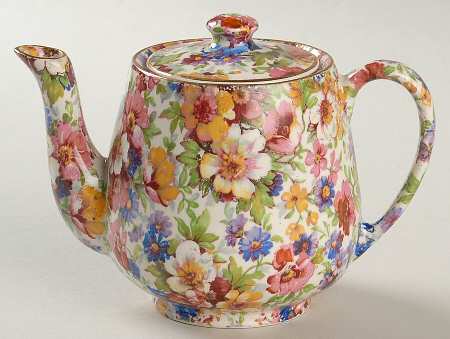 Dubarry (Old, No Globe Backstamp) Individual Breakfast Set Teapot & Lid