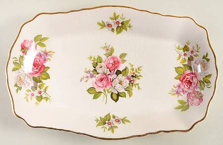 Harmony Rose Tray for Mini Creamer & Open Sugar