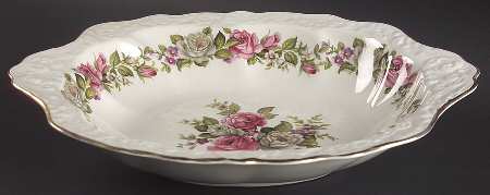 Harmony Rose 12" Oval Vegetable Bowl