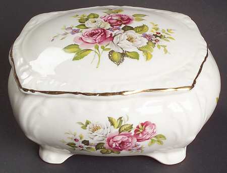 Harmony Rose Rectangular Box with Lid