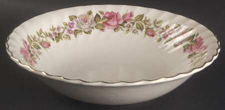 Harmony Rose 9" Round Vegetable Bowl