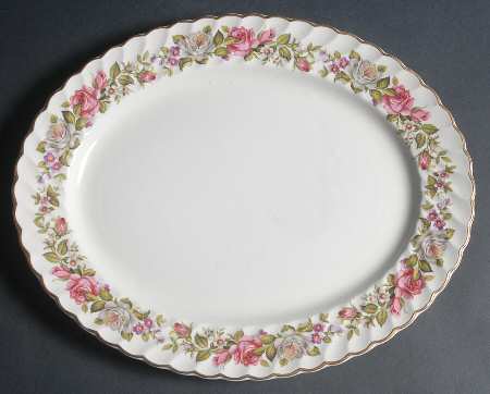 Harmony Rose 13" Oval Serving Platter