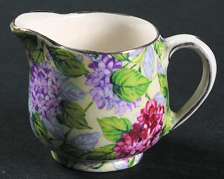 Hydrangea Yellow (Old, Yellow Background) Individual Creamer