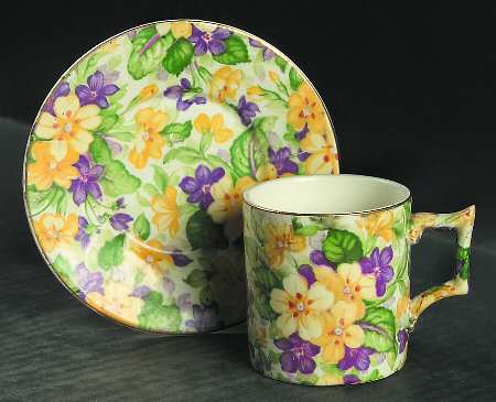 Primula Flat Demitasse Cup & Saucer Set