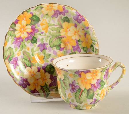 Primula Flat Demitasse Cup & Saucer Set