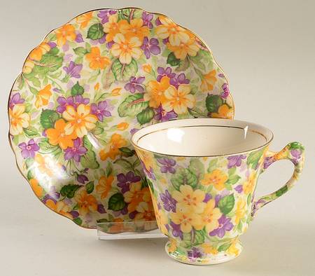 Primula Royal Shape Flat Cup & Saucer Set