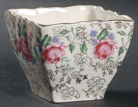 Rambler Rose Open Sugar Bowl
