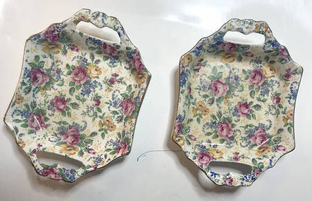 Rosalynde (Old, No Globe Stamp) Handled Tray