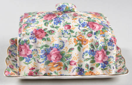 Rosalynde (Old, No Globe Stamp) Rectangular Covered Butter